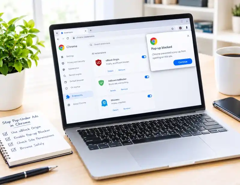 How to Block Invisible Pop-Under Ads on Chrome